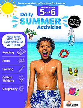 portada Daily Summer Activities: Moving From 5th Grade to 6th Grade, Grades 5-6 (in English)