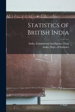 portada Statistics of British India (en Inglés)