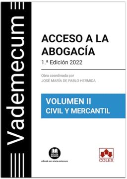 portada Acceso a la Abogacia Volumen ii Parte Especifica Civil-Mercantil