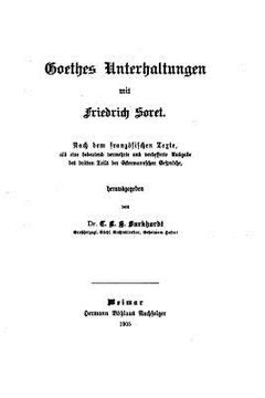portada Goethes Unterhaltungen mit Friedrich Soret (en Alemán)