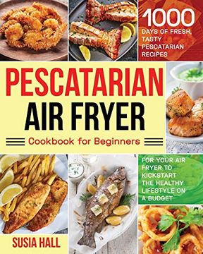 portada Pescatarian air Fryer Cookbook for Beginners (en Inglés)