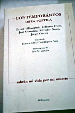portada contemporaneos obra poetica: xavier villaurrutia, gilberto owen, jose gorostiza,