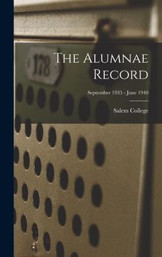 portada The Alumnae Record; September 1935 - June 1940 (en Inglés)