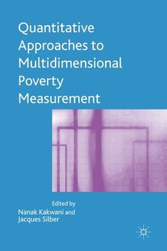 portada Quantitative Approaches to Multidimensional Poverty Measurement (en Inglés)
