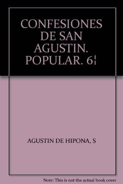 portada Confesiones de san Agustin. Popular. 6¦