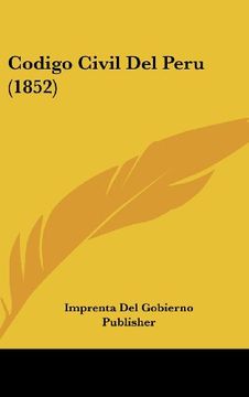 portada Codigo Civil del Peru (1852)