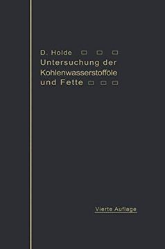 portada Untersuchung der Kohlenwasserstofföle und Fette: Sowie der Ihnen Verwandten Stoffe (in German)