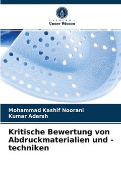 portada Kritische Bewertung von Abdruckmaterialien und -techniken (en Alemán)