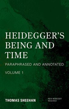 portada Heidegger's Being and Time: Paraphrased and Annotated, Volume 1 (New Heidegger Research) (en Inglés)