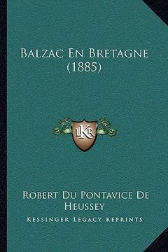 portada Balzac En Bretagne (1885) (in French)