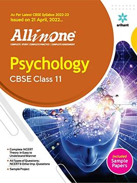 portada Cbse all in one Psychology Class 11 2022-23 Edition (as per Latest Cbse Syllabus Issued on 21 April 2022) (en Inglés)