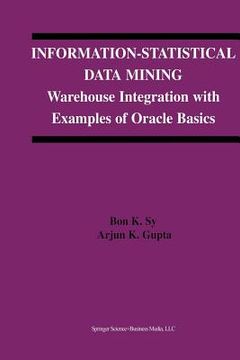 portada Information-Statistical Data Mining: Warehouse Integration with Examples of Oracle Basics (in English)
