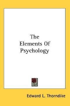 portada the elements of psychology