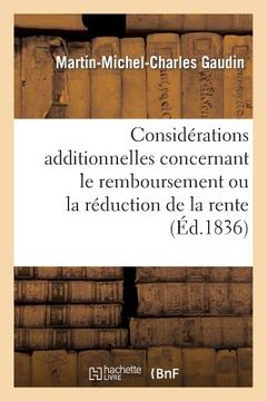 portada Considérations Additionnelles Concernant Le Remboursement Ou La Réduction de la Rente (in French)