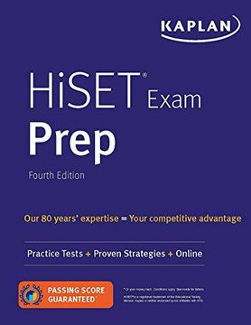 portada Hiset Exam Prep: Practice Tests + Proven Strategies + Online (Kaplan Test Prep) 