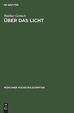 portada Über das Licht (en Alemán)