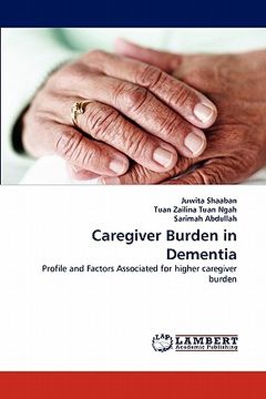 portada caregiver burden in dementia (en Inglés)