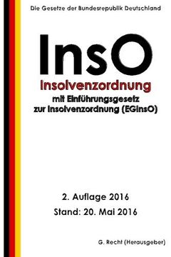 portada Insolvenzordnung (InsO) mit EGInsO, 2. Auflage 2016