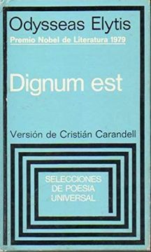portada Dignum Est. Versión e Introducción de Cristián Carandell. 1ª Edición.