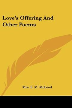 portada love's offering and other poems (in English)