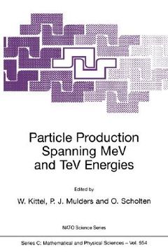 portada particle production spanning mev and tev energies (en Inglés)
