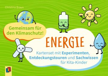 portada Gemeinsam für den Klimaschutz! Energie: Kartenset mit Experimenten, Entdeckungstouren und Sachwissen für Kita-Kinder