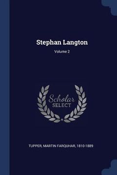 portada Stephan Langton; Volume 2 (en Inglés)