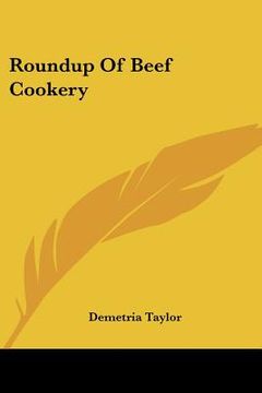 portada roundup of beef cookery (en Inglés)
