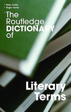portada the routledge dictionary of literary terms (in English)