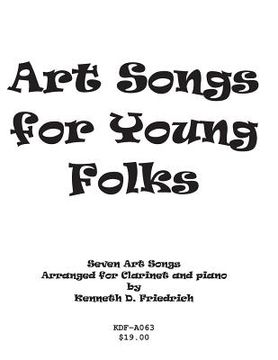 portada Art Songs for Young Folks - clarinet and piano (en Inglés)