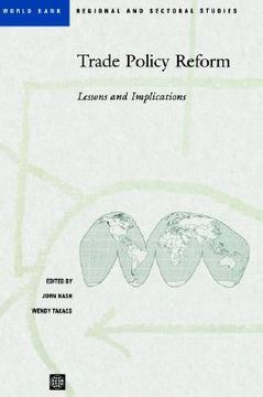portada trade policy reform: lessons and implications (en Inglés)