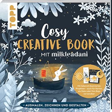 portada Cosy Creative Book mit Milkteadani Kreative Auszeit: Ausmalen, Zeichnen und Gestalten (en Alemán)