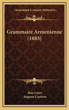 portada Grammaire Armenienne (1883) (in French)