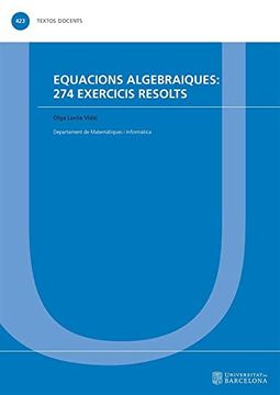portada Equacions Algebraiques: 274 Exercicis Resolts