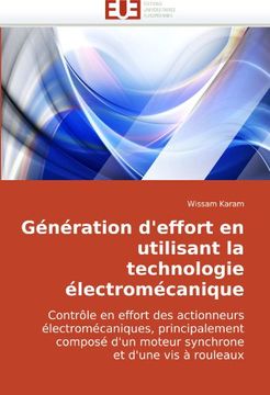 portada Generation D'Effort En Utilisant La Technologie Electromecanique
