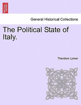 portada the political state of italy. (in English)