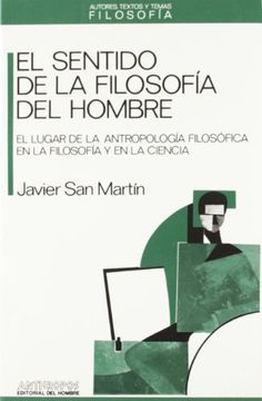 portada El Sentido de la Filosofia del Hombre (in Spanish)