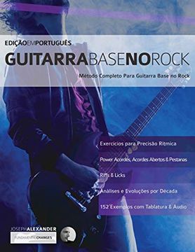 portada Guitarra Base no Rock: Método Completo Para Guitarra Base no Rock (Guitarra Rock) (en Portugués)