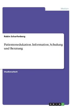 portada Patientenedukation. Information, Schulung und Beratung (en Alemán)