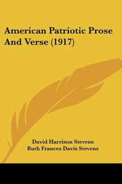portada american patriotic prose and verse (1917) (en Inglés)