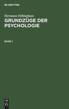 portada Grundzã Â¼Ge der Psychologie Grundzã Â¼Ge der Psychologie (German Edition) [Hardcover ] (en Alemán)