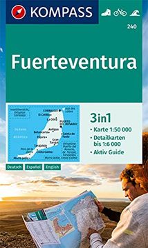 portada Kompass Wanderkarte 240 Fuerteventura 1: 50. 000