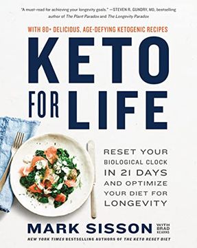 portada Keto for Life: Reset Your Biological Clock in 21 Days and Optimize Your Diet for Longevity 