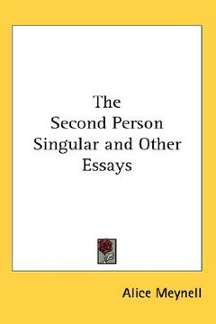 portada the second person singular and other essays