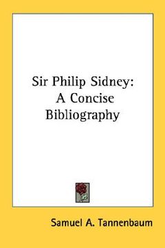 portada sir philip sidney: a concise bibliography