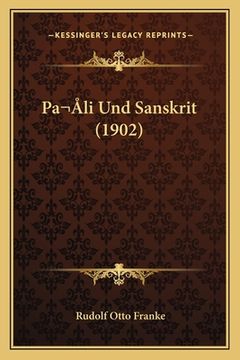 portada Pa li Und Sanskrit (1902) (en Alemán)