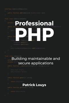 portada Professional PHP: Building maintainable and secure applications (en Inglés)