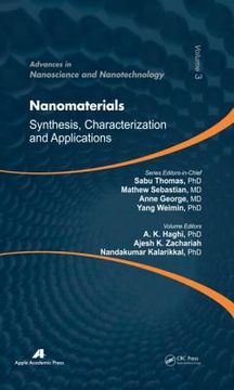 portada nanomaterials: synthesis, characterization, and applications (en Inglés)