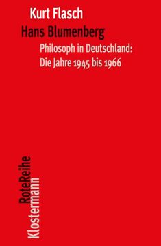 portada Hans Blumenberg: Philosoph in Deutschland: Die Jahre 1945 Bis 1966 (en Alemán)