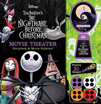 portada Disney: The Nightmare Before Christmas Movie Theater Storybook and Projector (en Inglés)